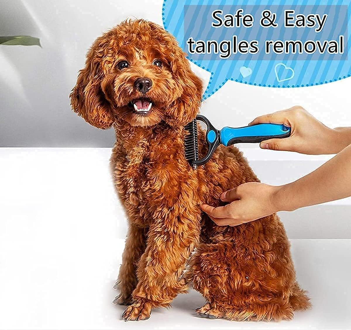 WB Dog Grooming Rakes Grooming Brush Effectively Dematting Tool for Huskie