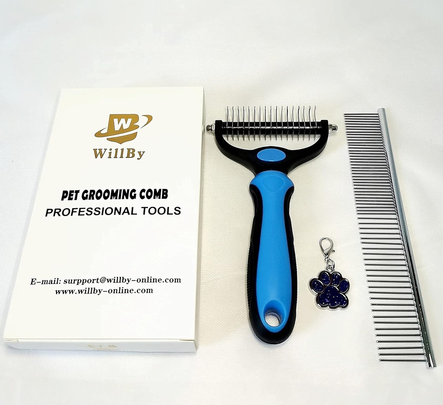 WB Dog Grooming Rakes Grooming Brush Effectively Dematting Tool for Huskie