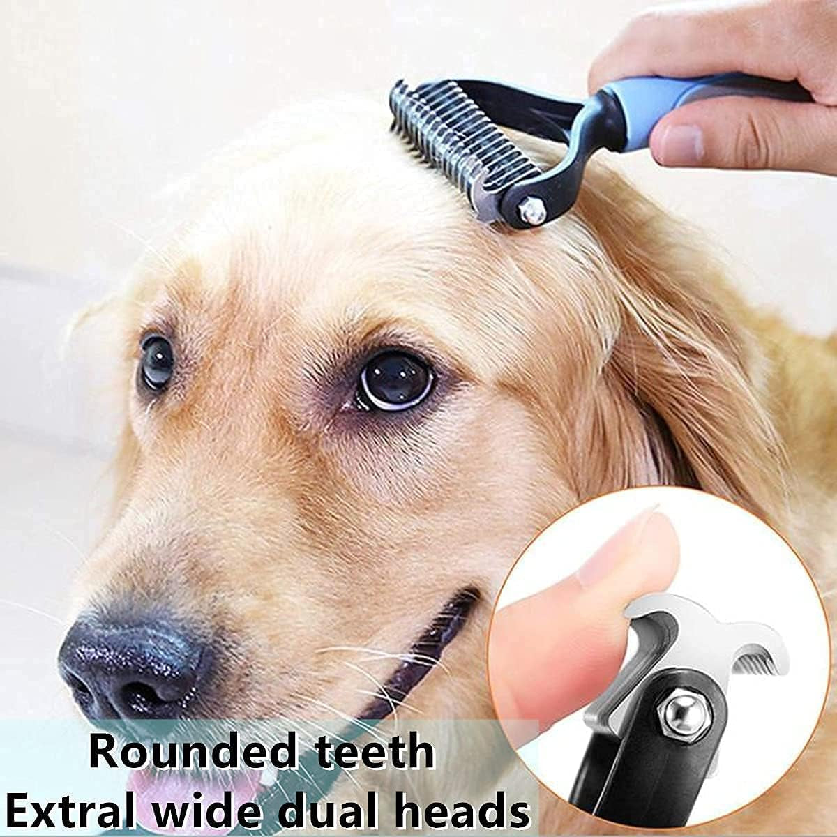 WB Dog Grooming Rakes Grooming Brush Effectively Dematting Tool for Huskie